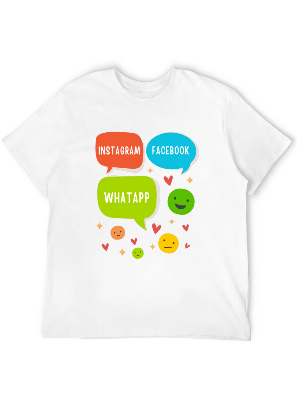 Social Media T-Shirt - Insta FB Whatsapp