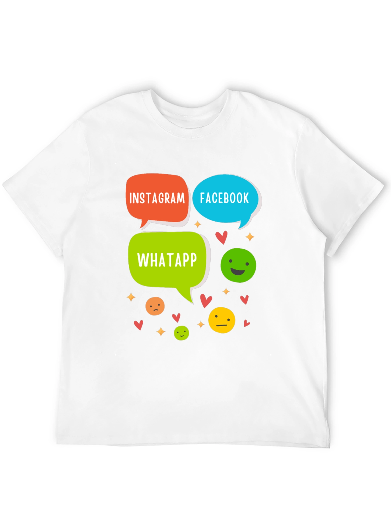 Social Media T-Shirt - Insta FB Whatsapp