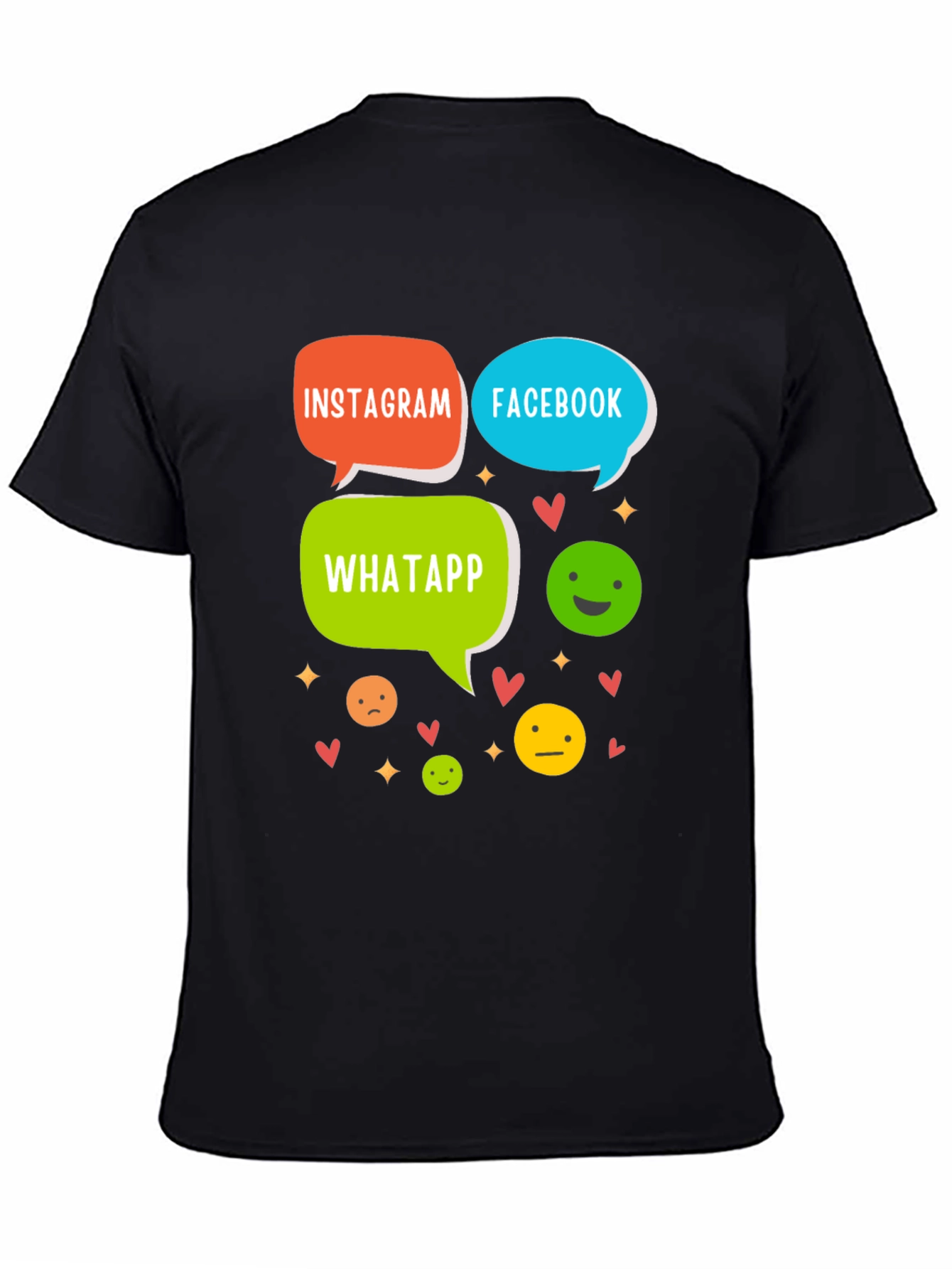 Social Media T-Shirt - Insta FB Whatsapp