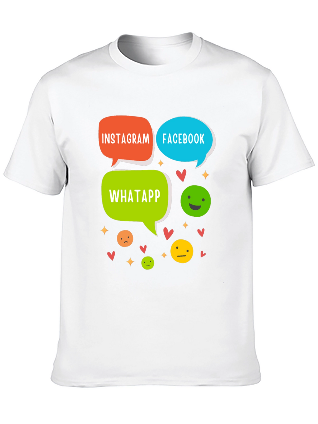 Social Media T-Shirt - Insta FB Whatsapp