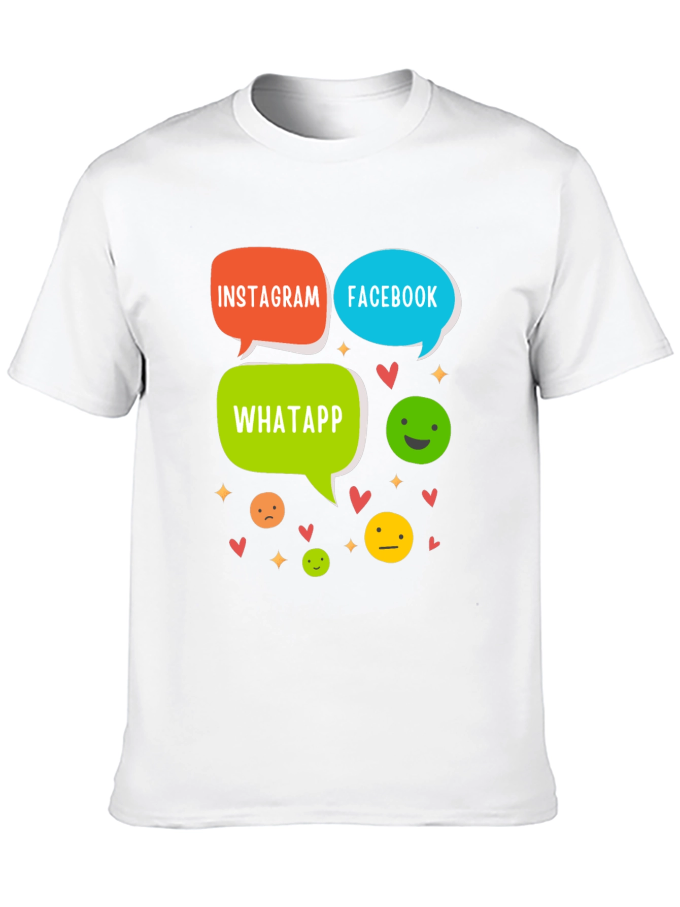Social Media T-Shirt - Insta FB Whatsapp