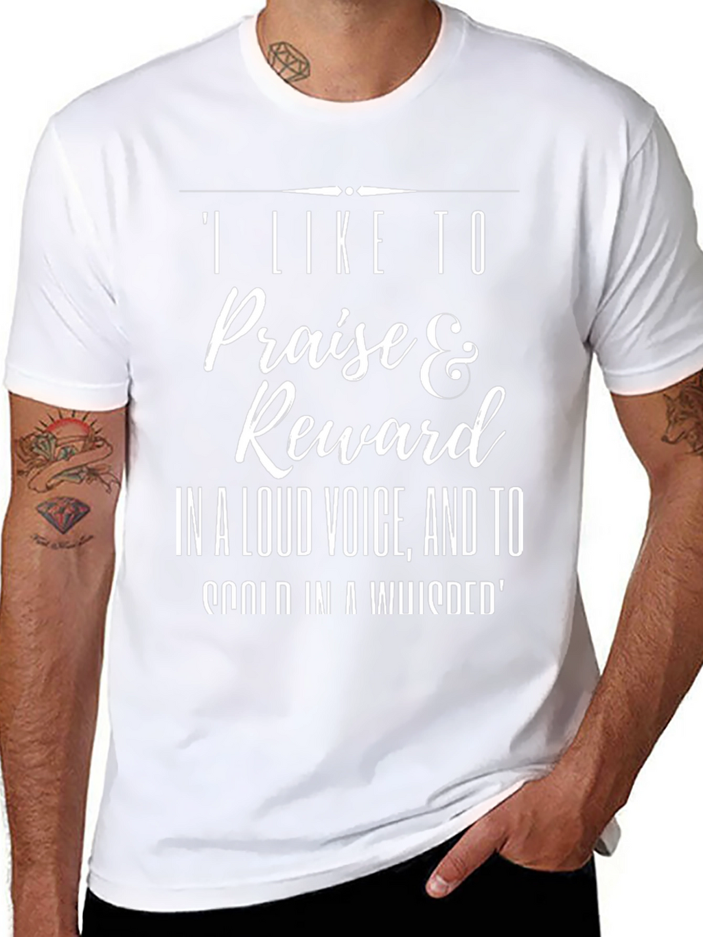 Funny Sarcastic T-Shirt: Praise & Reward