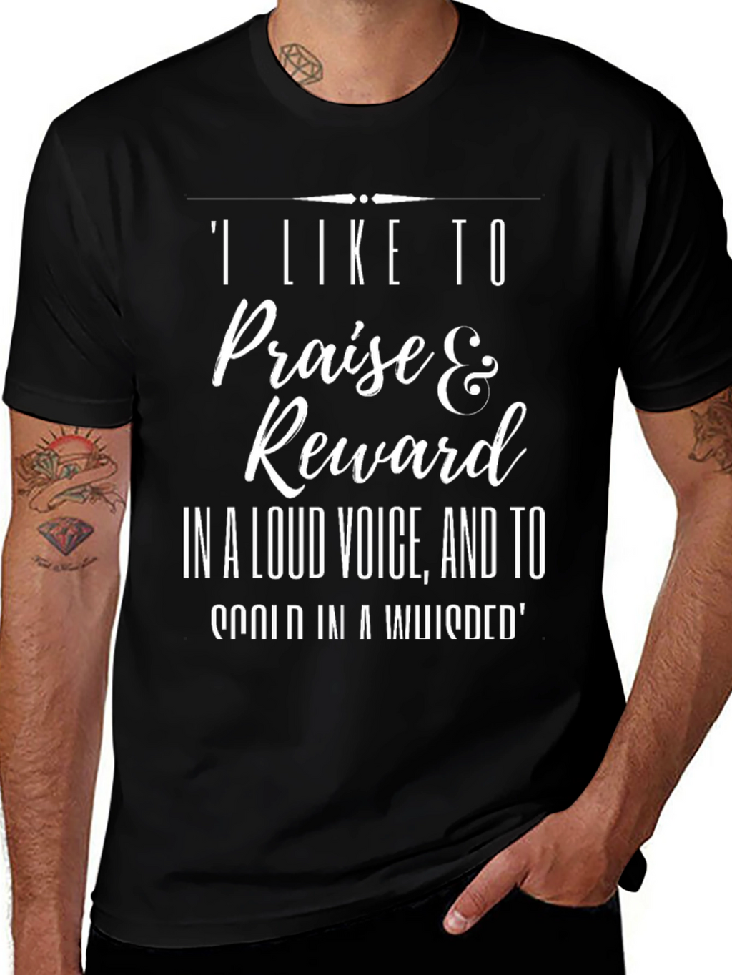 Funny Sarcastic T-Shirt: Praise & Reward