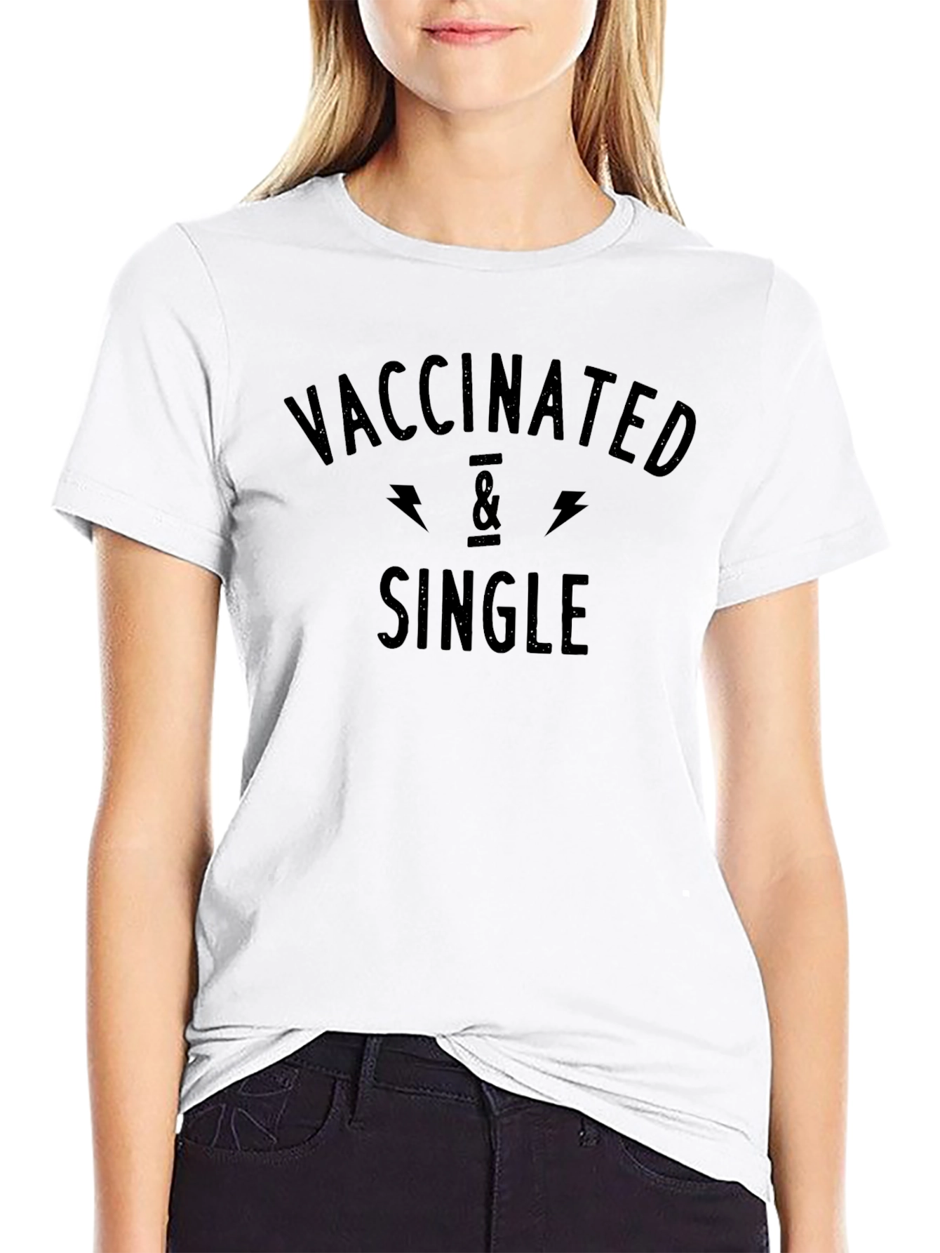 Vaccinated & Single T-Shirt - Funny Dating Tee