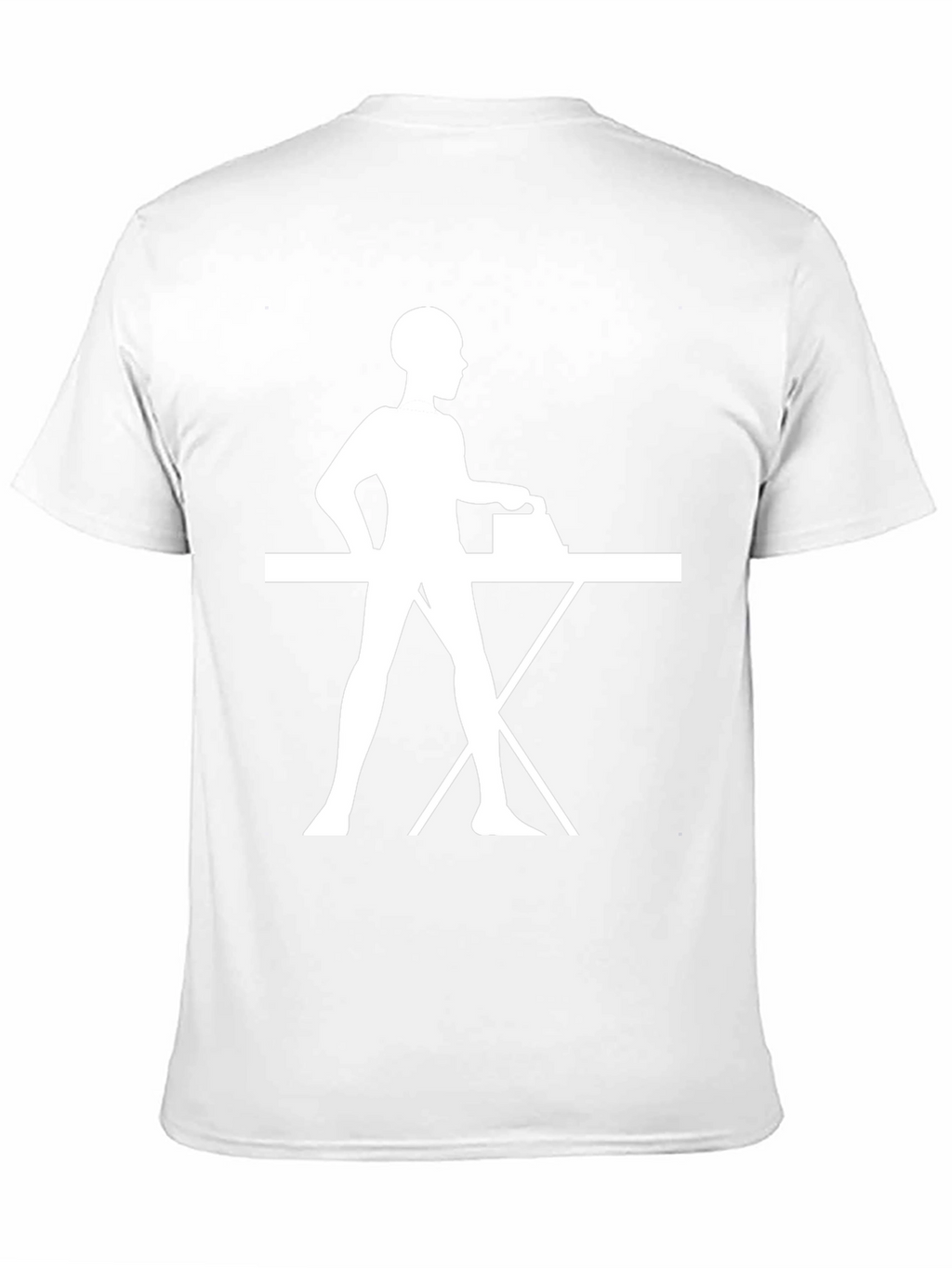Ironing Woman Graphic Black T-Shirt