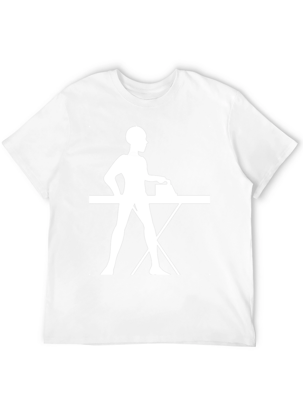 Ironing Woman Graphic Black T-Shirt