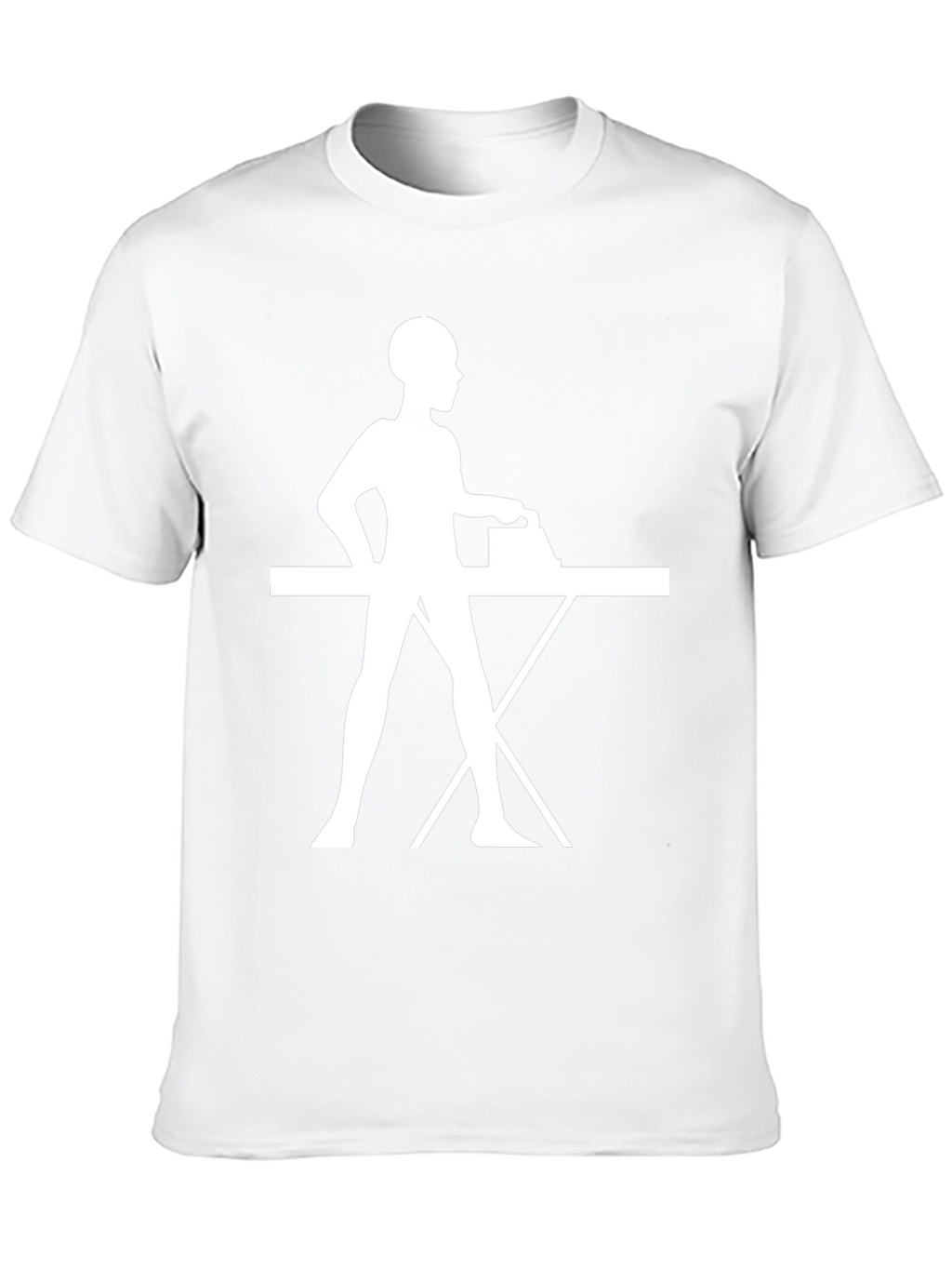 Ironing Woman Graphic Black T-Shirt