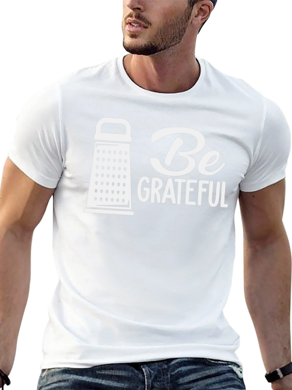 Be Grateful Black Graphic Tee