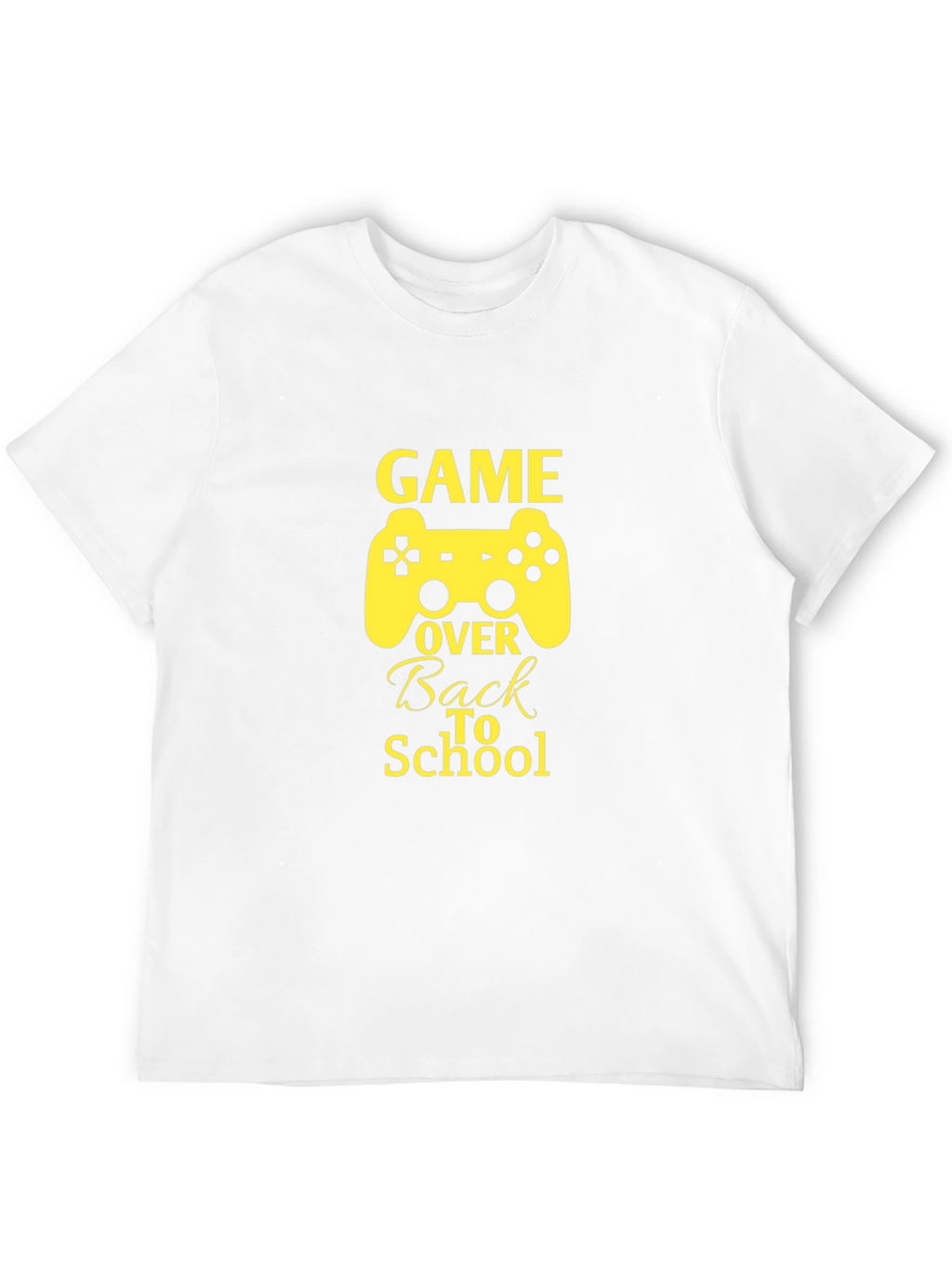 Game Over Back to School Black T-Shirt