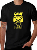 Game Over Back to School Black T-Shirt