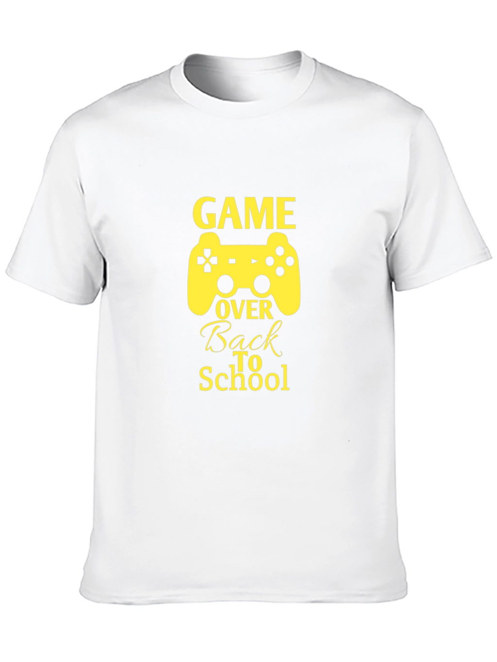Game Over Back to School Black T-Shirt