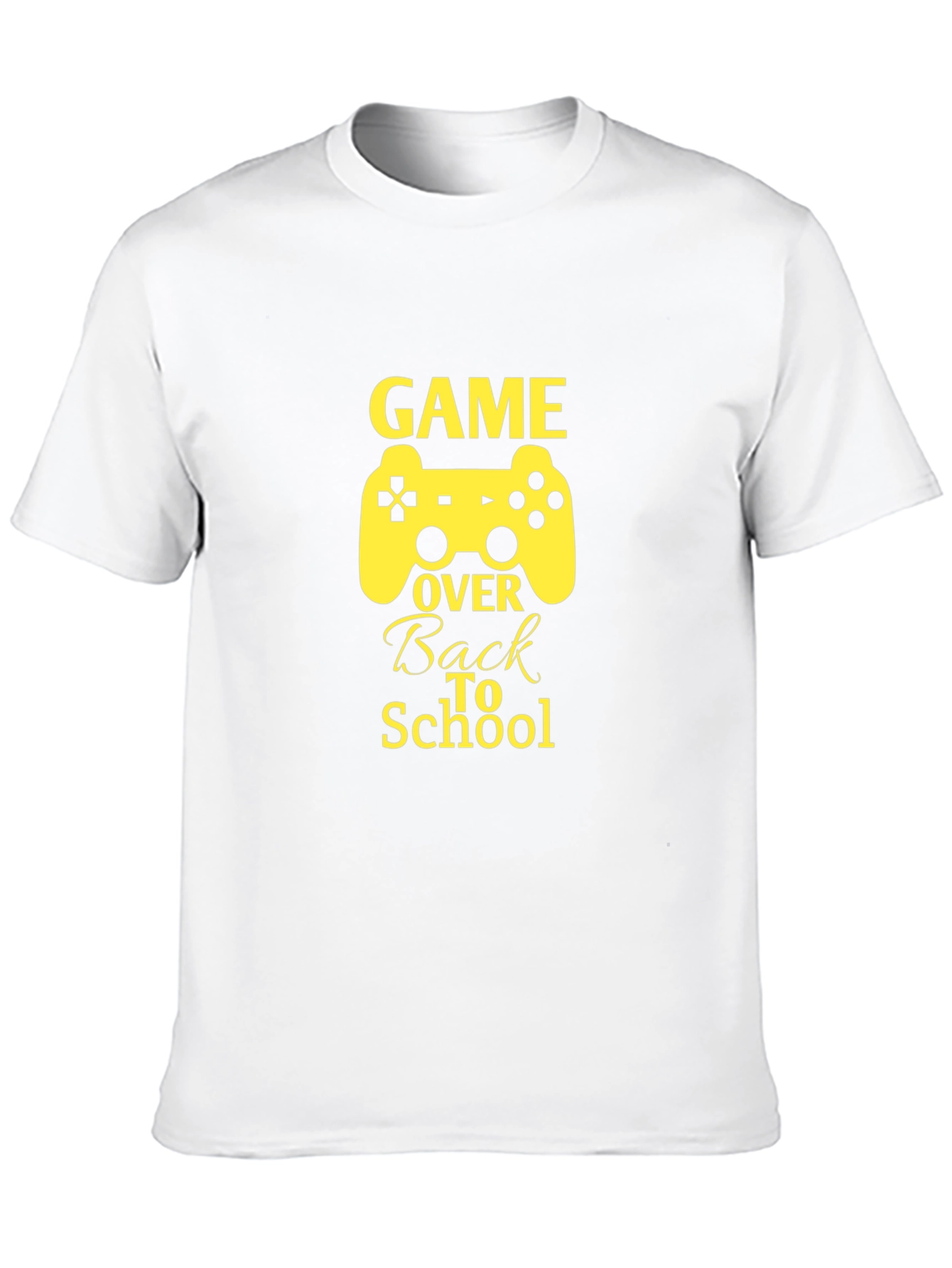 Game Over Back to School Black T-Shirt