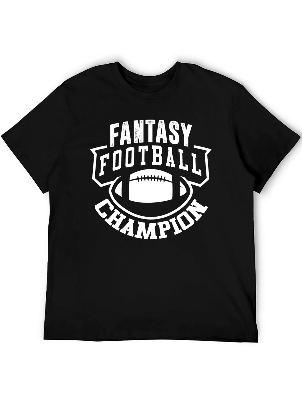 Fantasy Football Champion Graphic Tee - Black