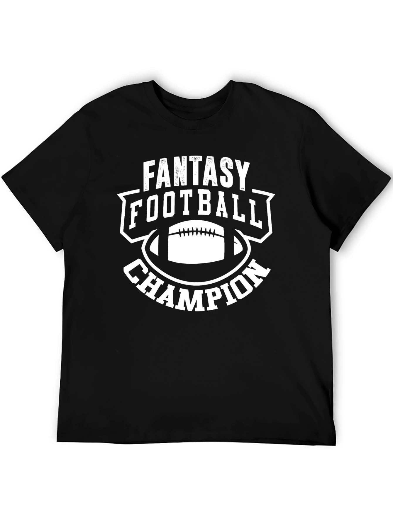 Fantasy Football Champion Graphic Tee - Black