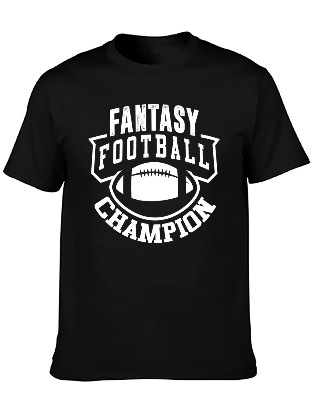 Fantasy Football Champion Graphic Tee - Black