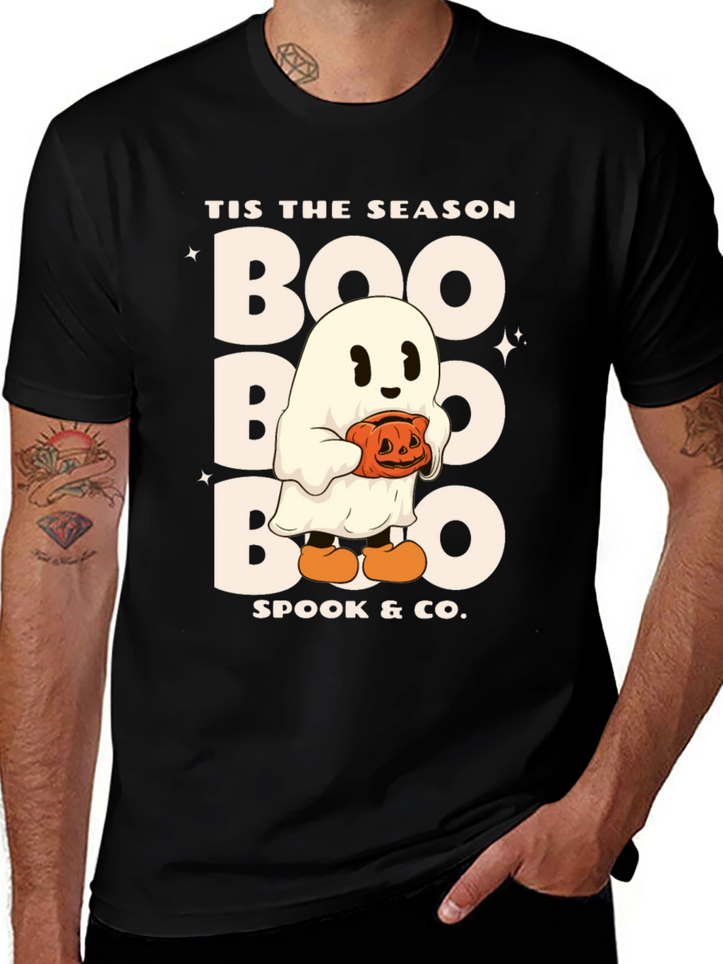Tis The Season Boo Ghost Halloween T-Shirt