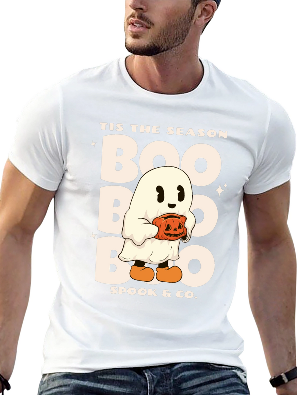 Tis The Season Boo Ghost Halloween T-Shirt