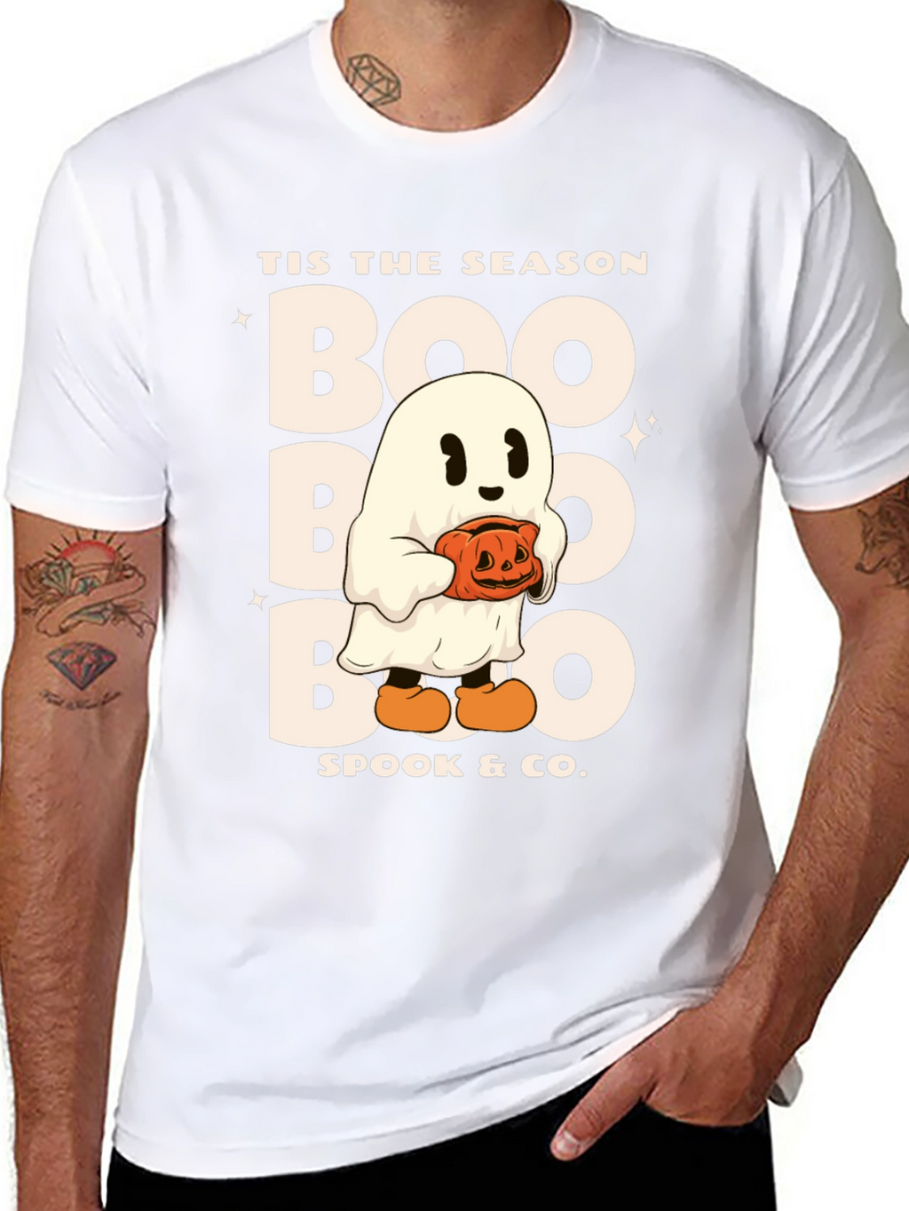 Tis The Season Boo Ghost Halloween T-Shirt