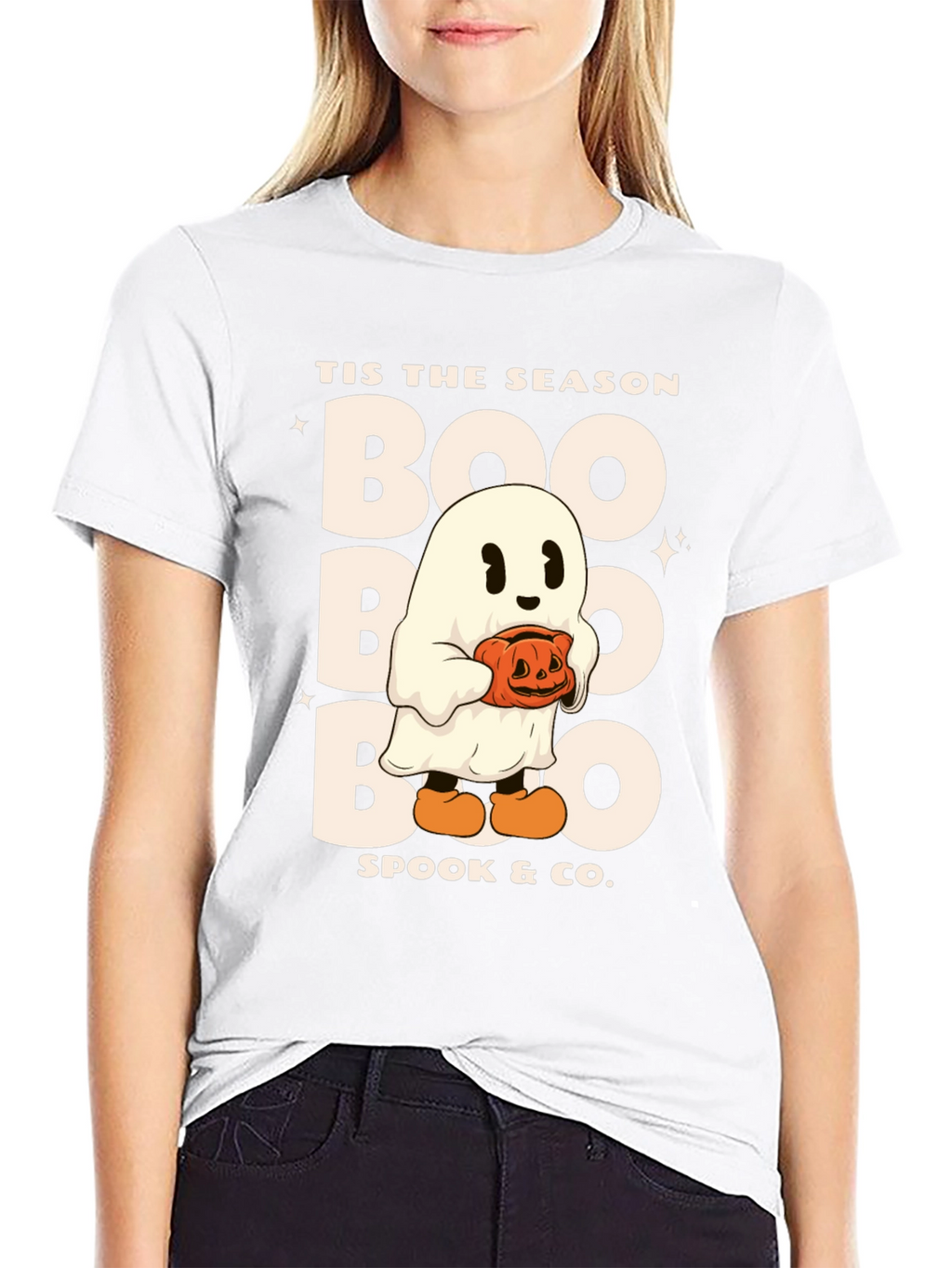 Tis The Season Boo Ghost Halloween T-Shirt