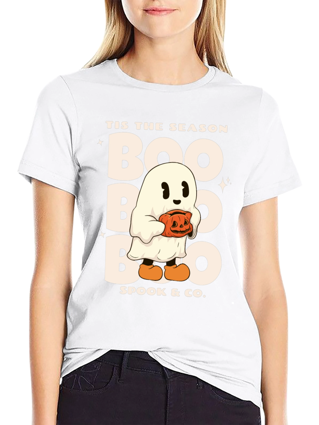 Tis The Season Boo Ghost Halloween T-Shirt