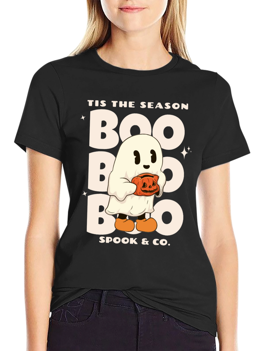 Tis The Season Boo Ghost Halloween T-Shirt