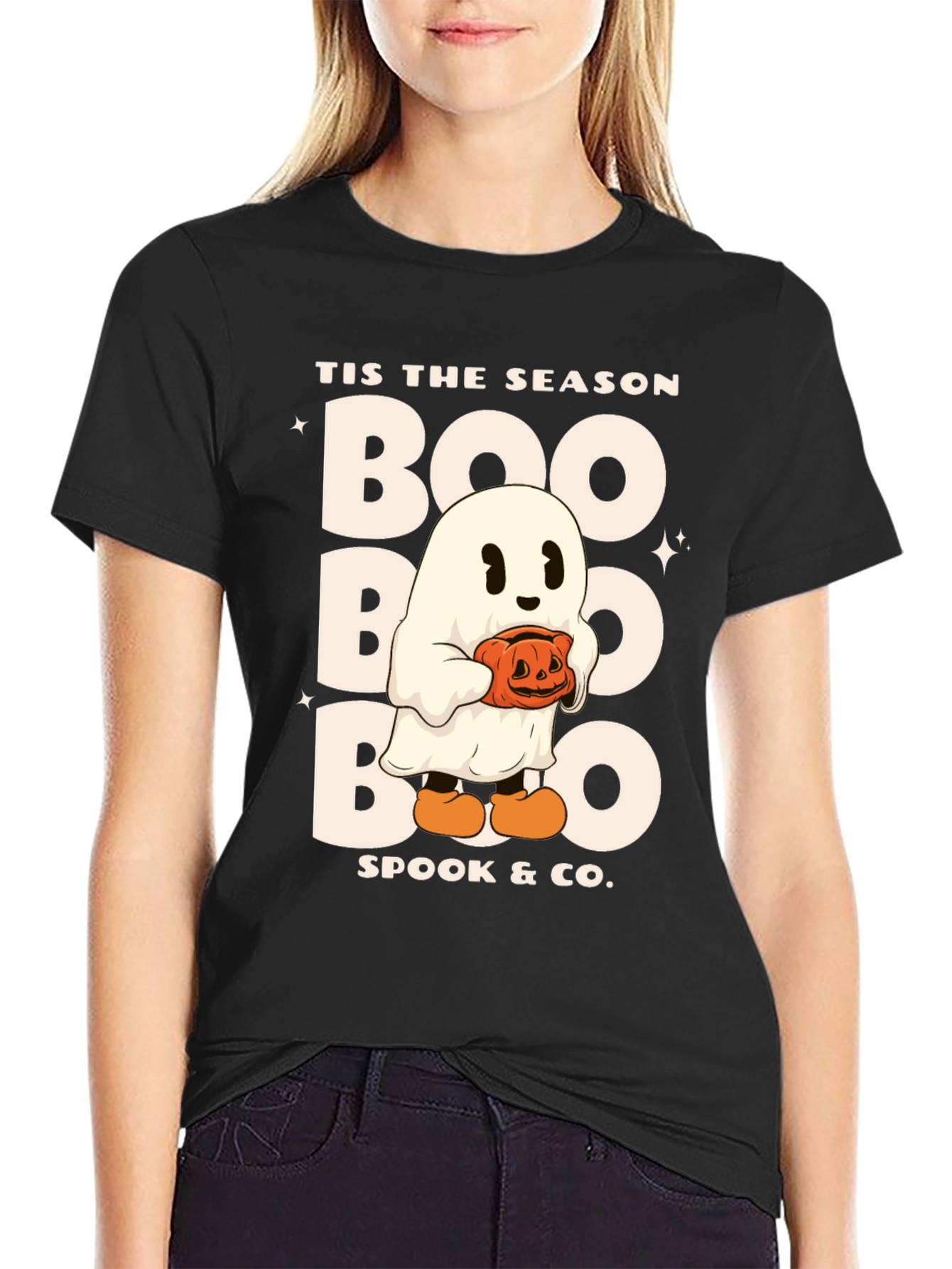 Tis The Season Boo Ghost Halloween T-Shirt