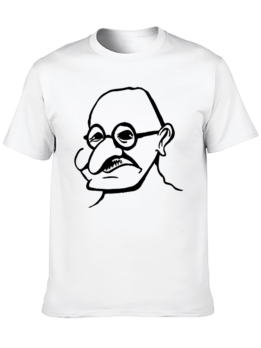 Gandhi Graphic Print Black T-Shirt