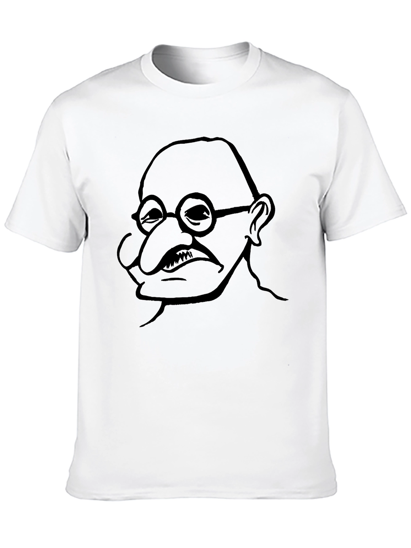 Gandhi Graphic Print Black T-Shirt