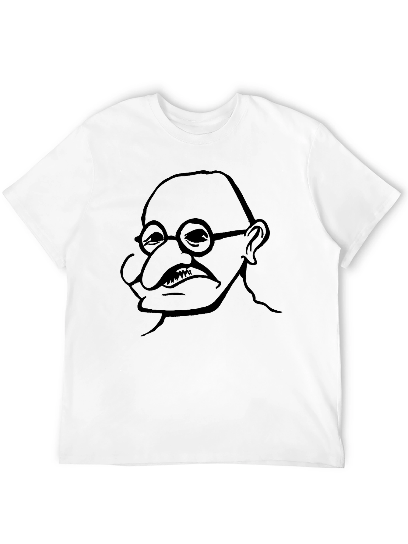 Gandhi Graphic Print Black T-Shirt