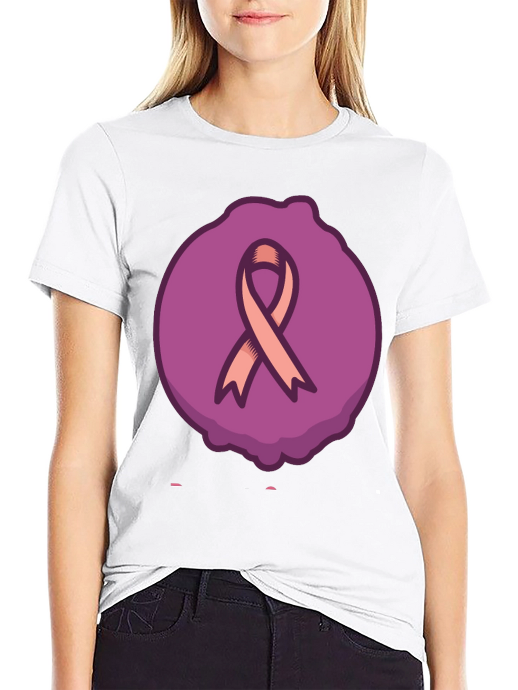 Ribbon Graphic Tee - Support Awareness