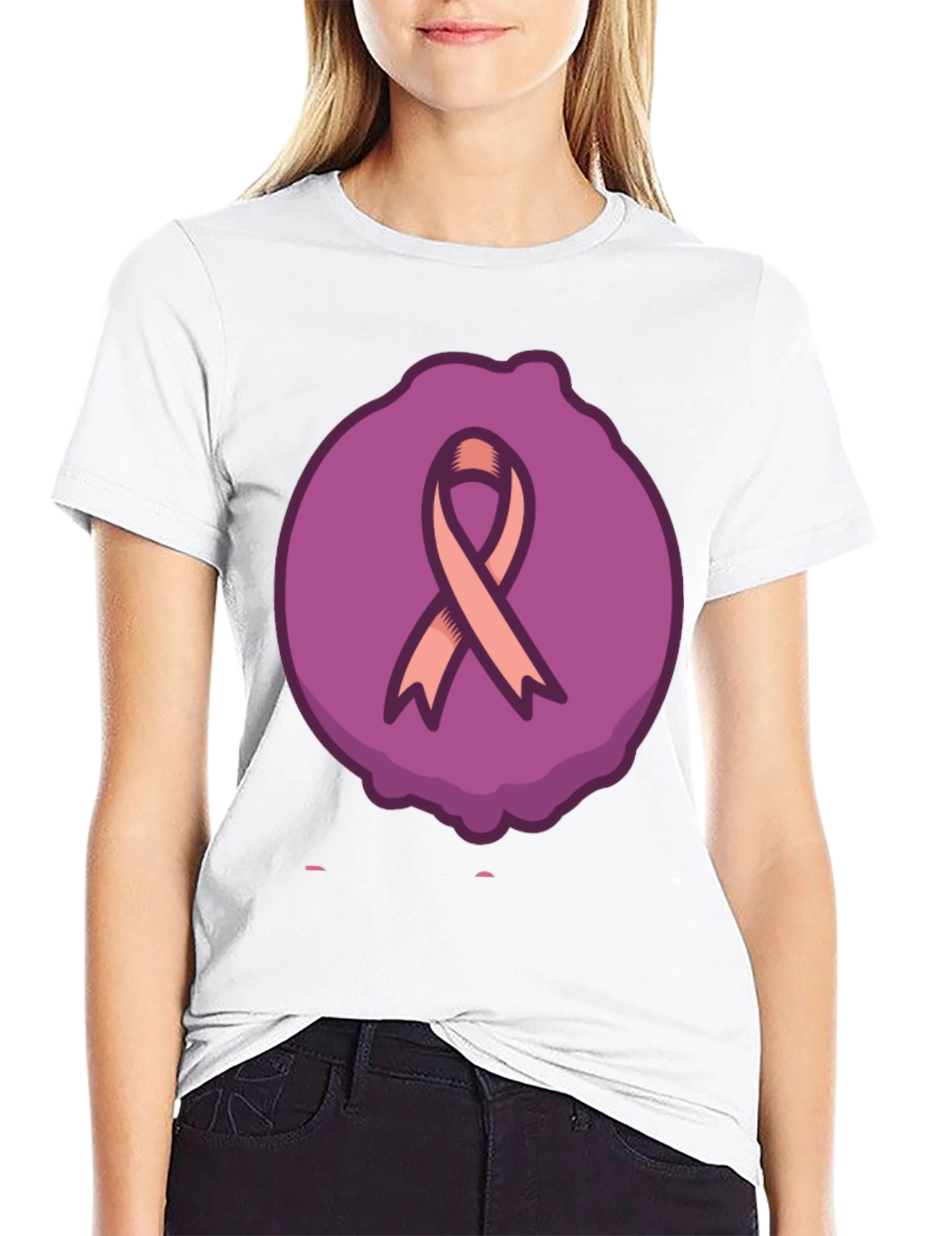 Ribbon Graphic Tee - Support Awareness