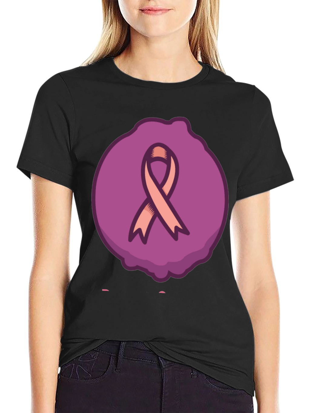 Ribbon Graphic Tee - Support Awareness
