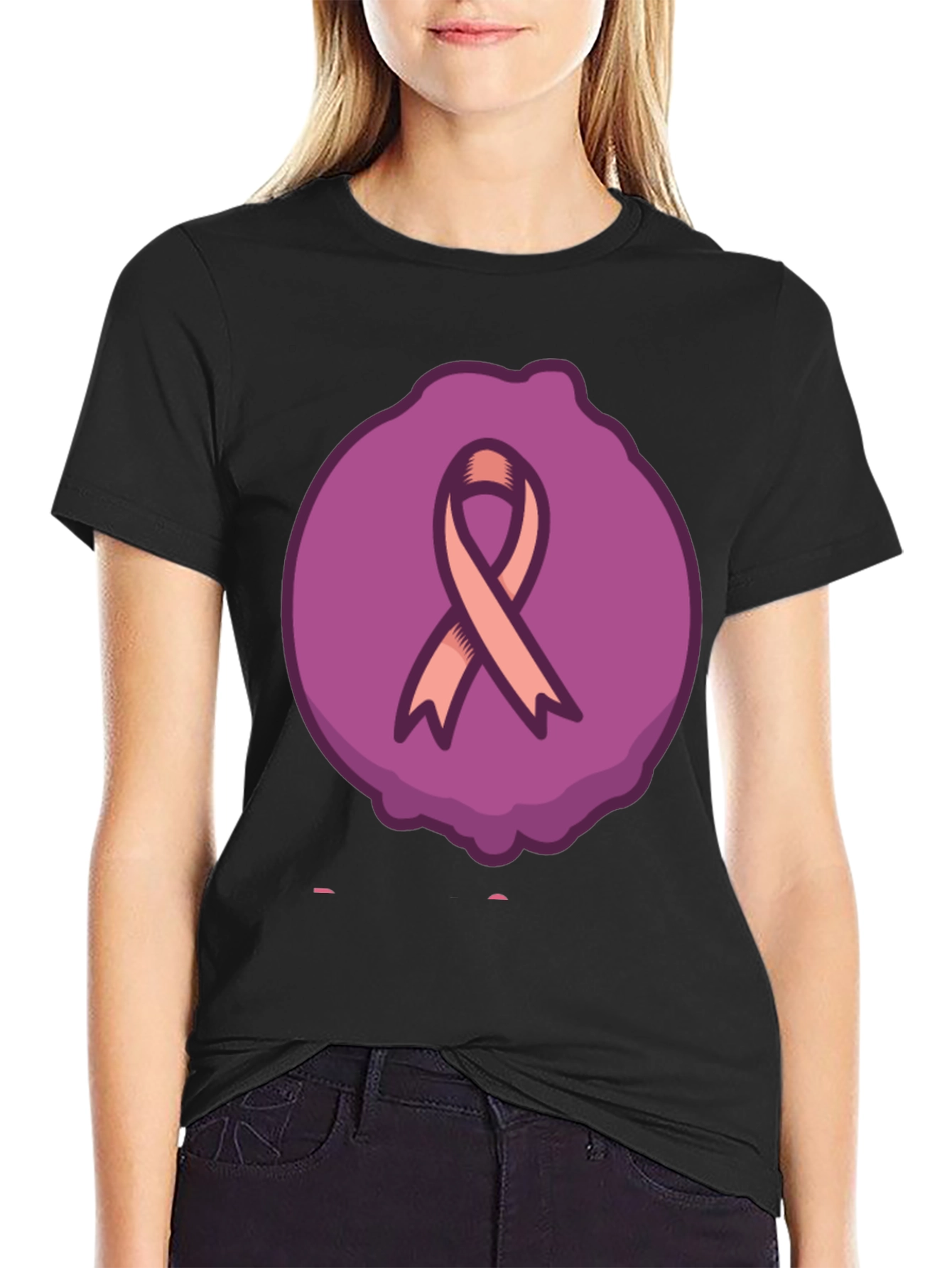 Ribbon Graphic Tee - Support Awareness