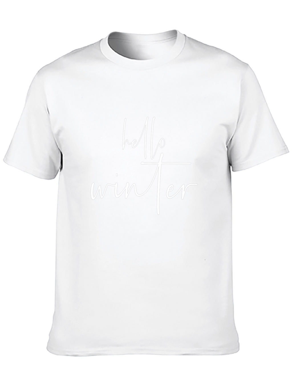 Hello Winter Black T-Shirt