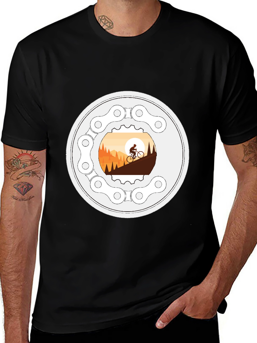 Mountain Biking T-Shirt - Cycle Adventure Design