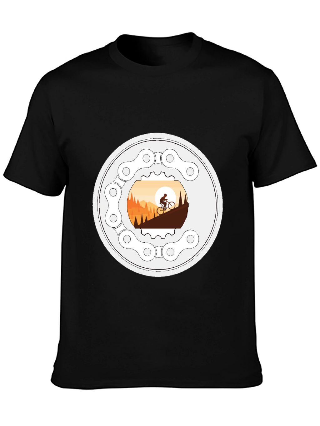 Mountain Biking T-Shirt - Cycle Adventure Design