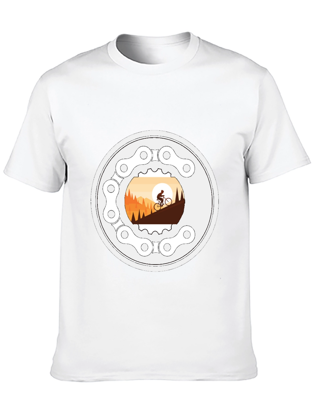 Mountain Biking T-Shirt - Cycle Adventure Design