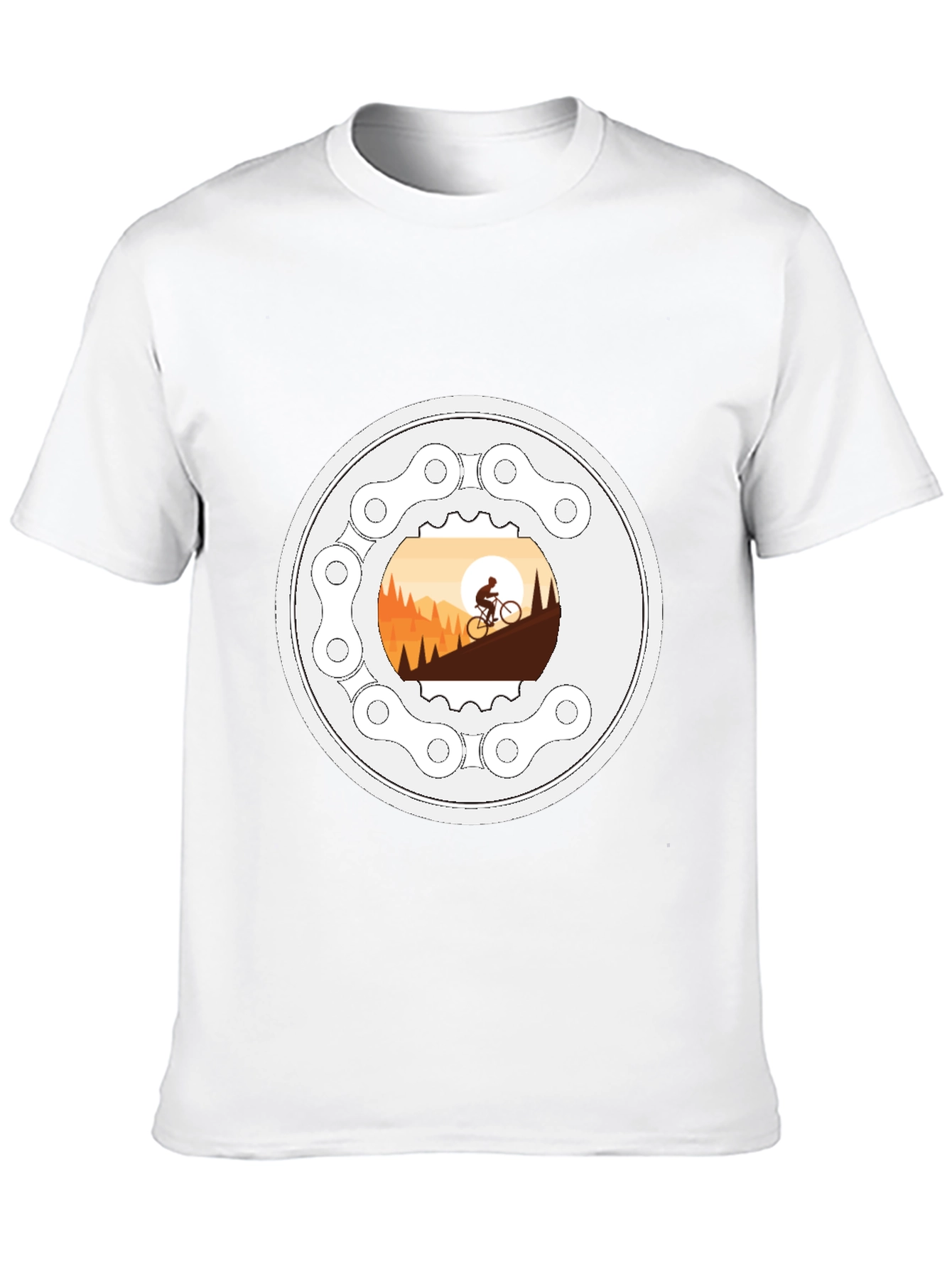 Mountain Biking T-Shirt - Cycle Adventure Design
