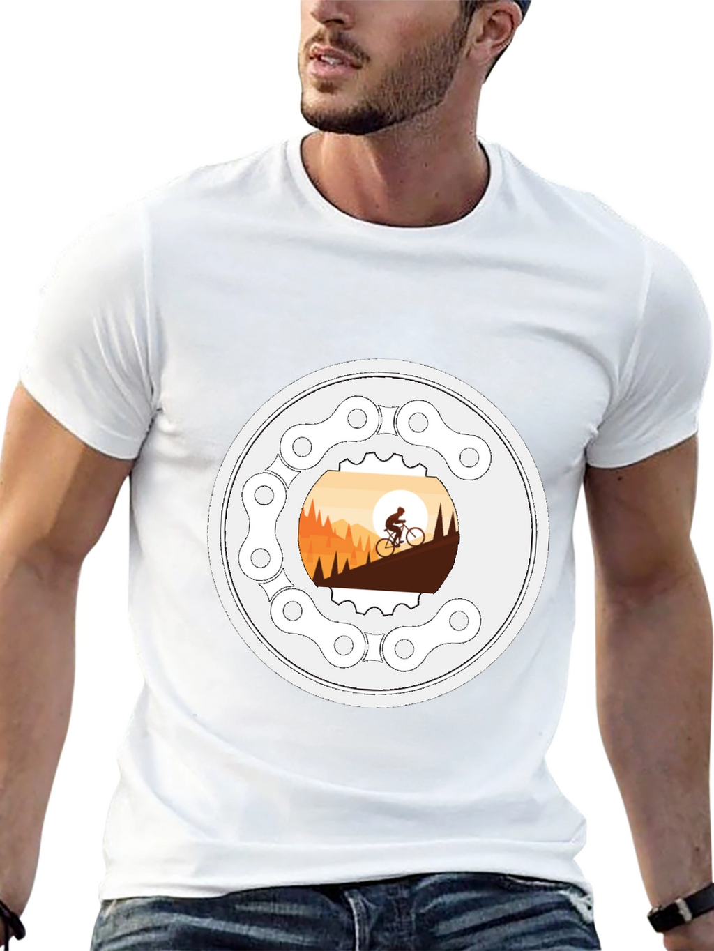 Mountain Biking T-Shirt - Cycle Adventure Design