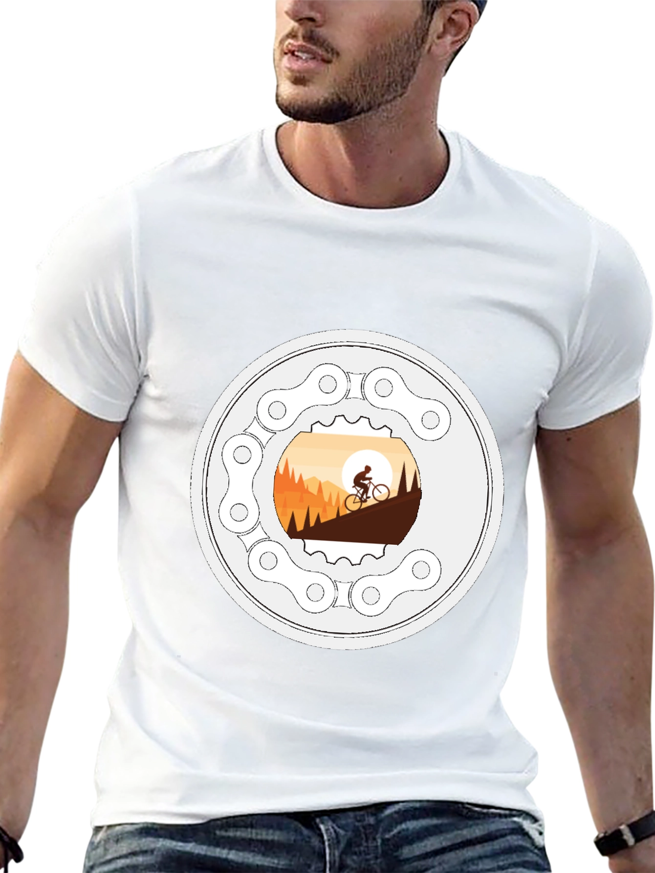 Mountain Biking T-Shirt - Cycle Adventure Design