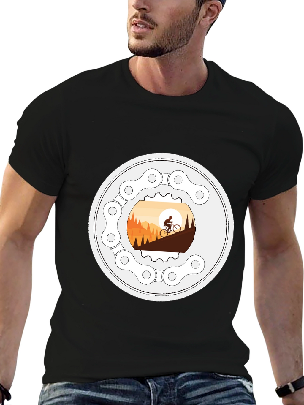 Mountain Biking T-Shirt - Cycle Adventure Design
