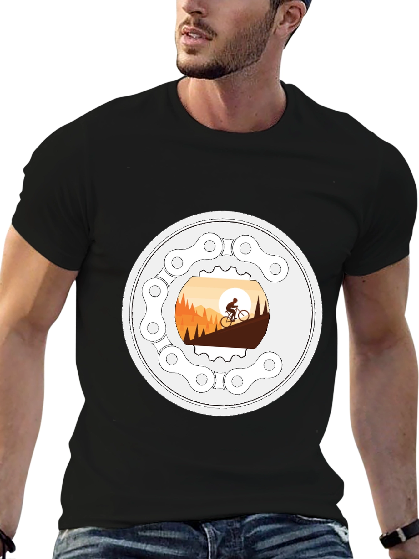 Mountain Biking T-Shirt - Cycle Adventure Design