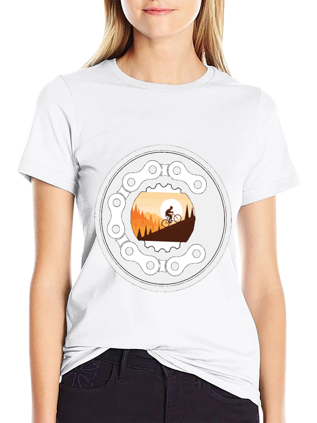 Mountain Biking T-Shirt - Cycle Adventure Design