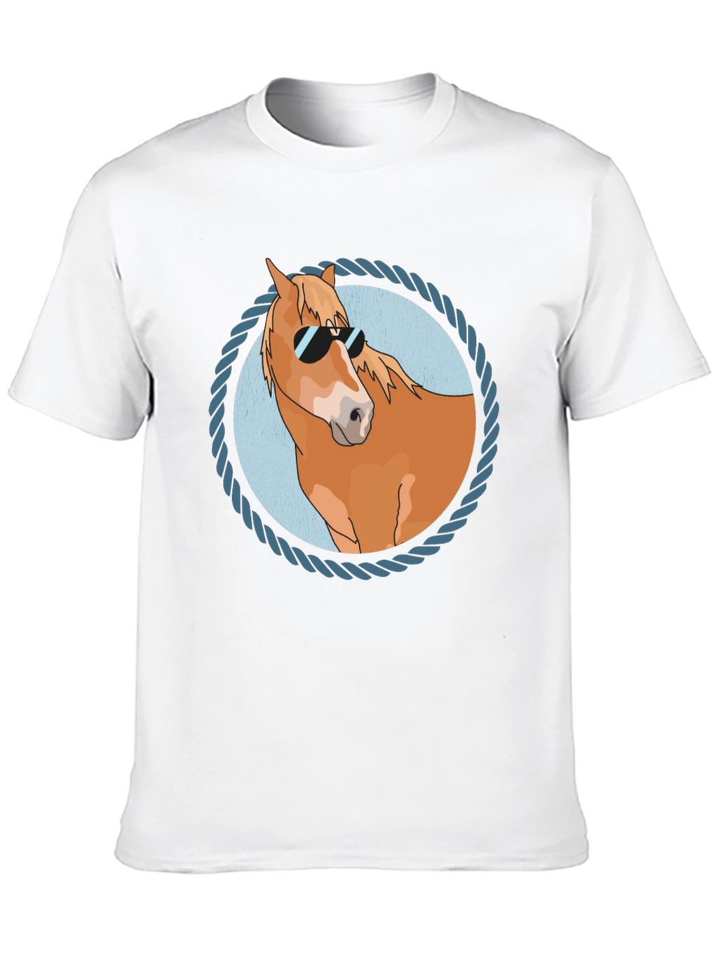 Cool Horse Graphic Tee - Black