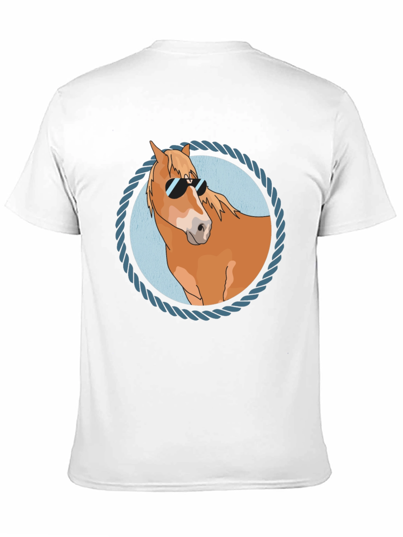 Cool Horse Graphic Tee - Black