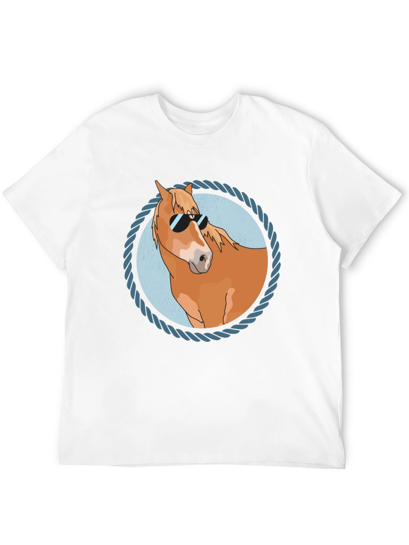 Cool Horse Graphic Tee - Black