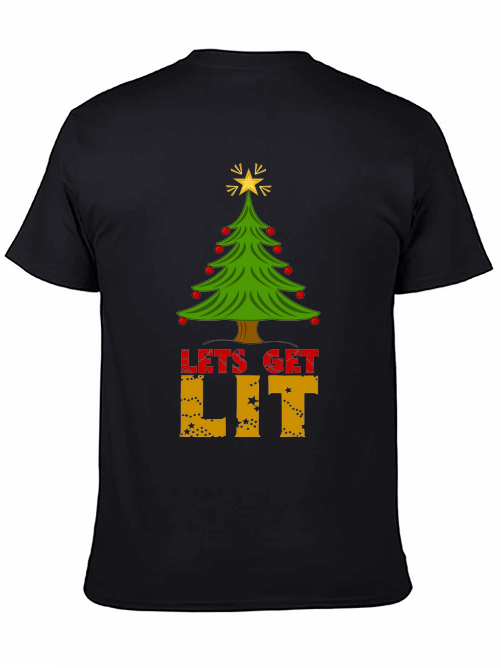 Lets Get Lit Christmas Tree T-Shirt