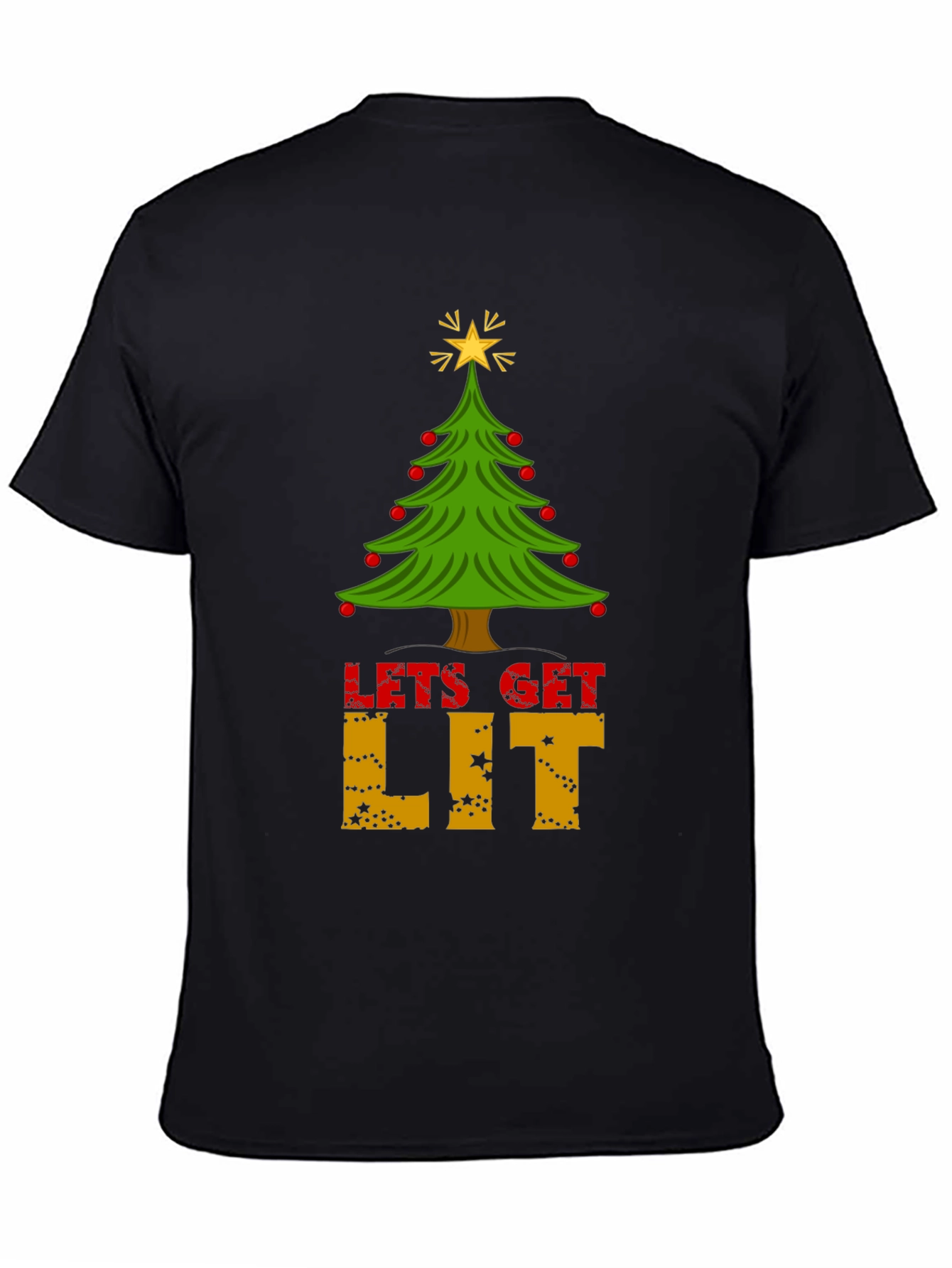 Lets Get Lit Christmas Tree T-Shirt