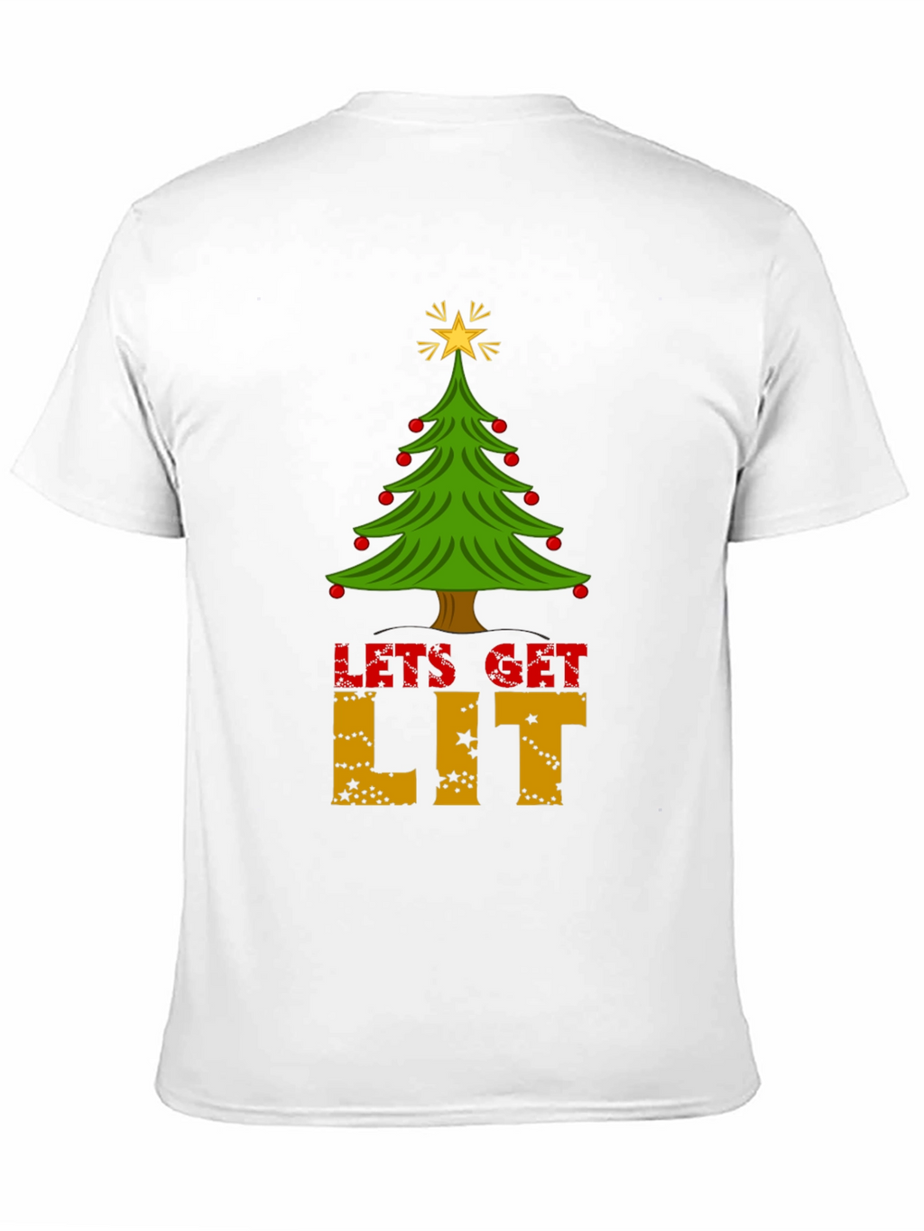 Lets Get Lit Christmas Tree T-Shirt