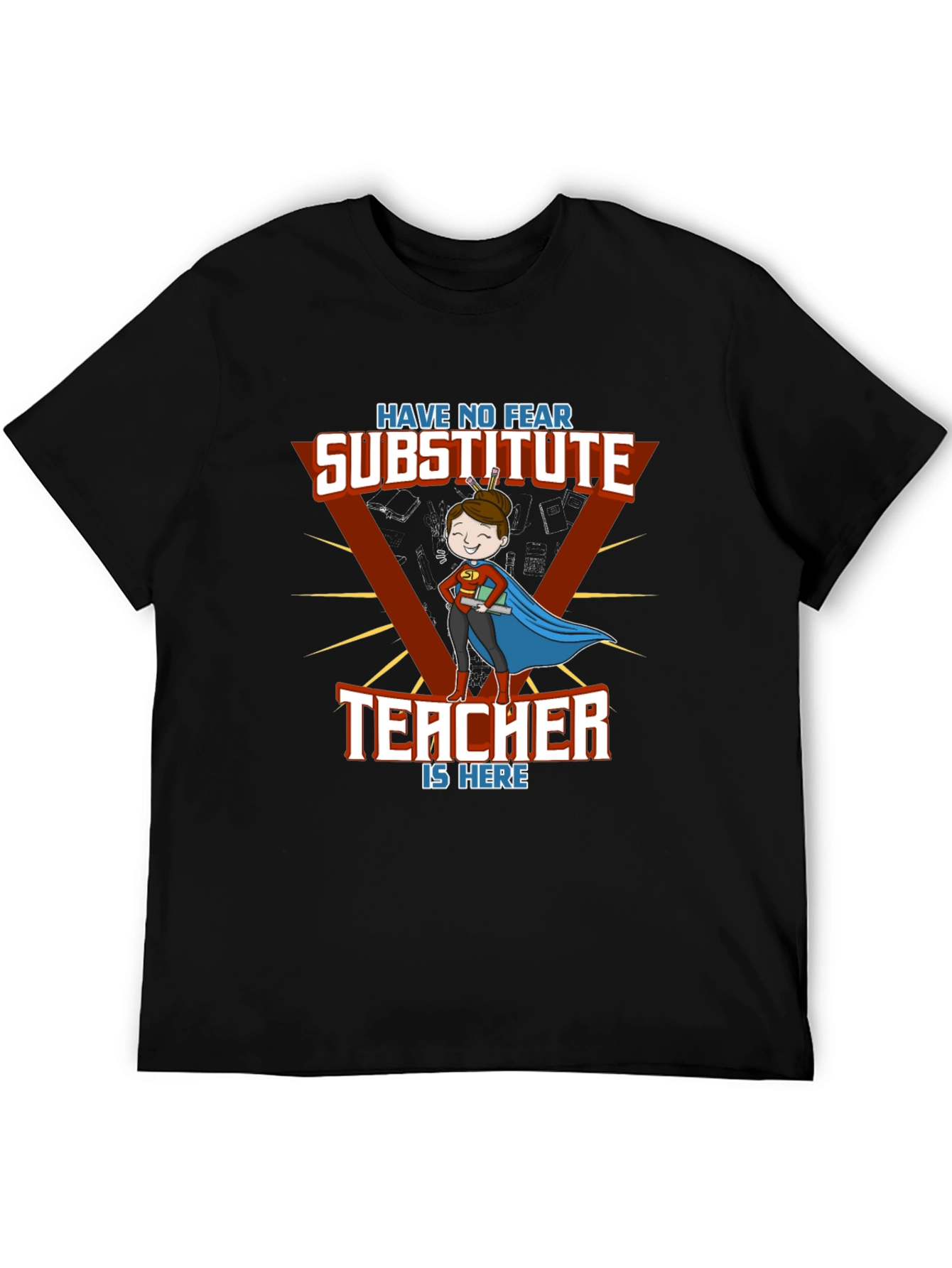 Substitute Teacher Superhero T-Shirt